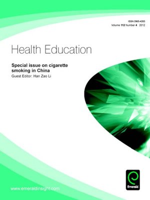 cover image of Health Education, Volume 112, Issue 4